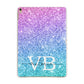 Monogrammed Multi Colour Glitter Name Apple iPad Gold Case