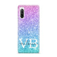 Monogrammed Multi Colour Glitter Name Sony Xperia 10 III Case
