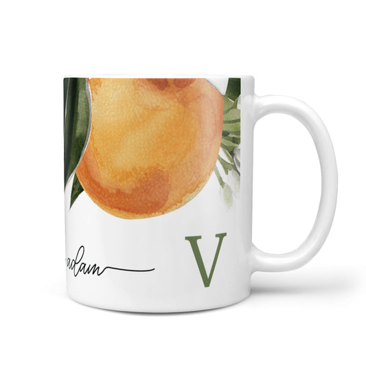 Monogrammed Orange Tree 10oz Mug