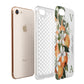 Monogrammed Orange Tree Apple iPhone 7 8 3D Tough Case Expanded View