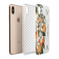Monogrammed Orange Tree Apple iPhone Xs Max 3D Tough Case Expanded View