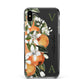Monogrammed Orange Tree Apple iPhone Xs Max Impact Case Black Edge on Black Phone