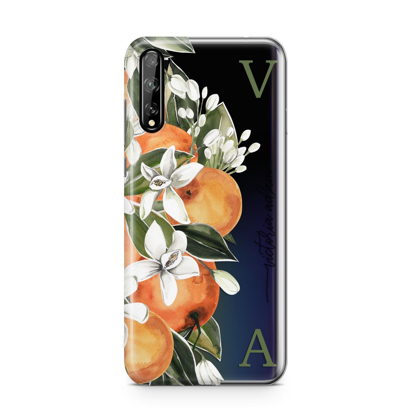 Monogrammed Orange Tree Huawei Enjoy 10s Phone Case