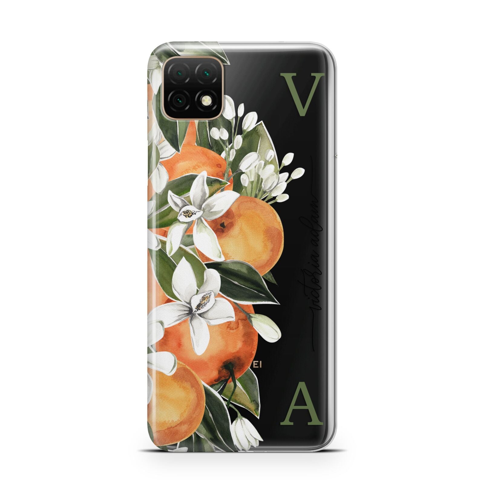 Monogrammed Orange Tree Huawei Enjoy 20 Phone Case