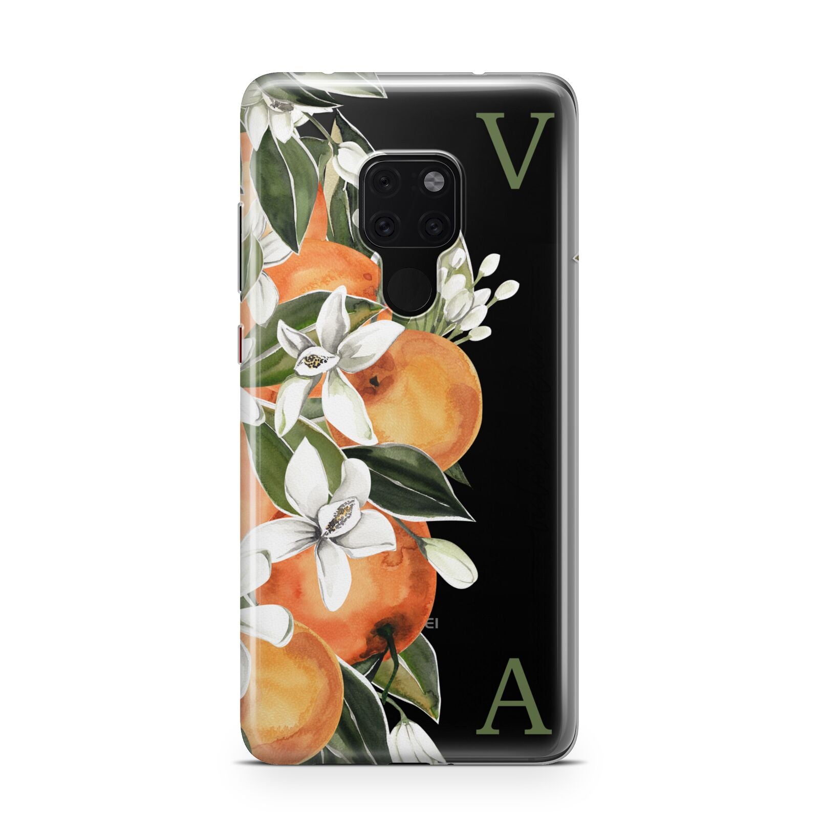 Monogrammed Orange Tree Huawei Mate 20 Phone Case