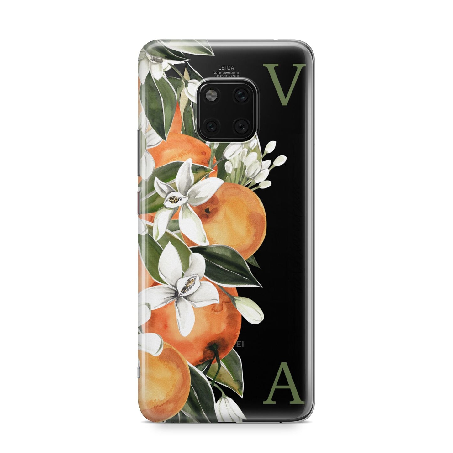 Monogrammed Orange Tree Huawei Mate 20 Pro Phone Case