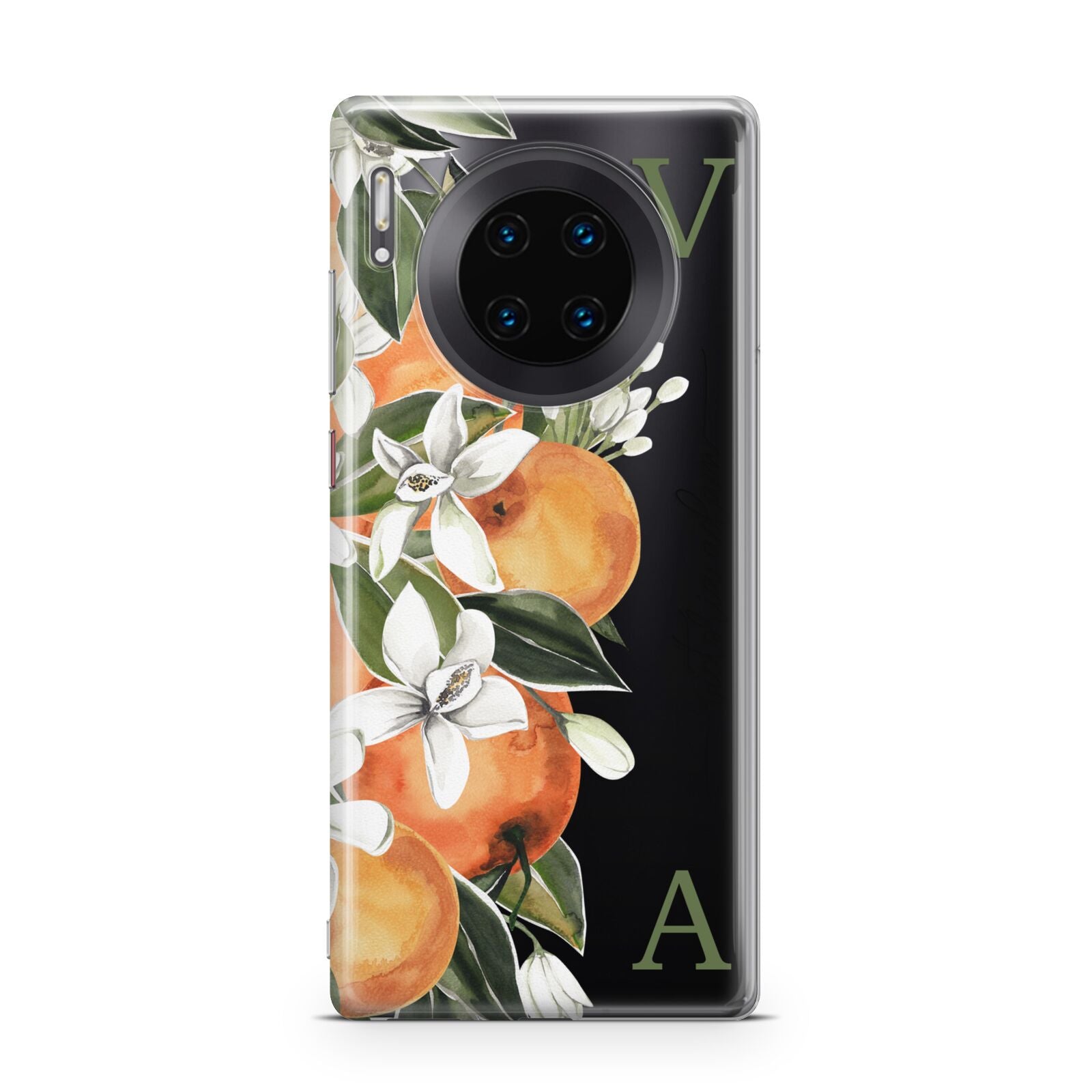 Monogrammed Orange Tree Huawei Mate 30 Pro Phone Case