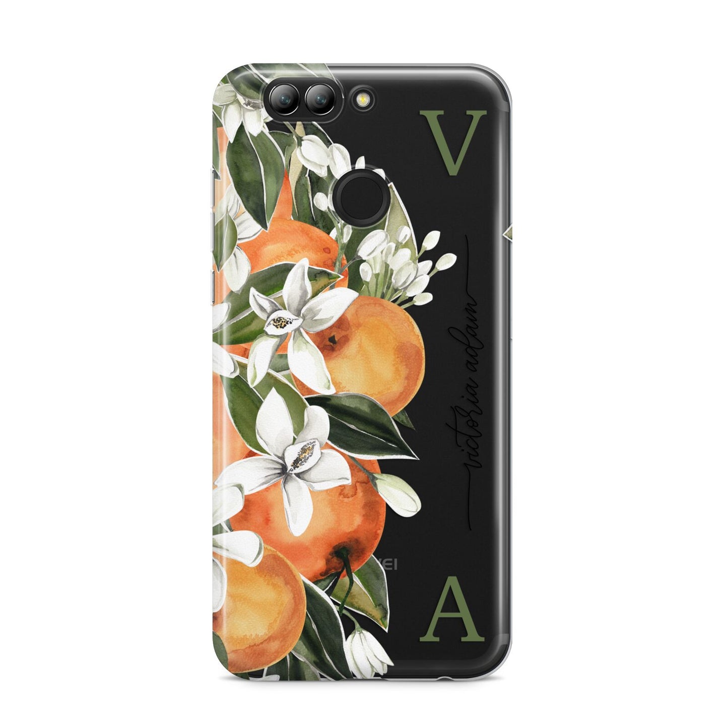 Monogrammed Orange Tree Huawei Nova 2s Phone Case