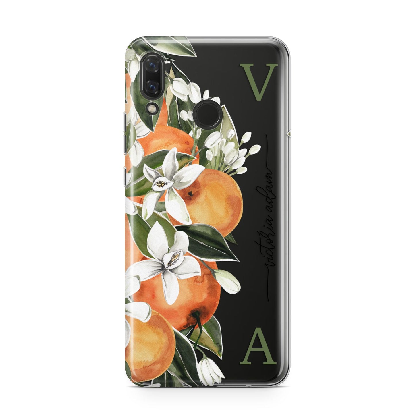 Monogrammed Orange Tree Huawei Nova 3 Phone Case