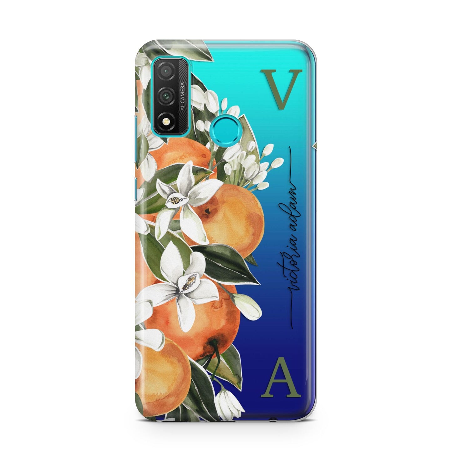 Monogrammed Orange Tree Huawei P Smart 2020