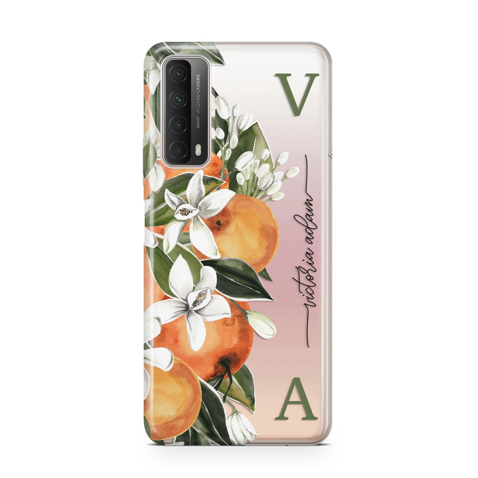Monogrammed Orange Tree Huawei P Smart 2021