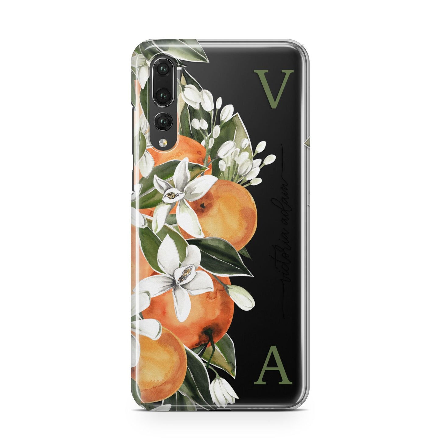Monogrammed Orange Tree Huawei P20 Pro Phone Case