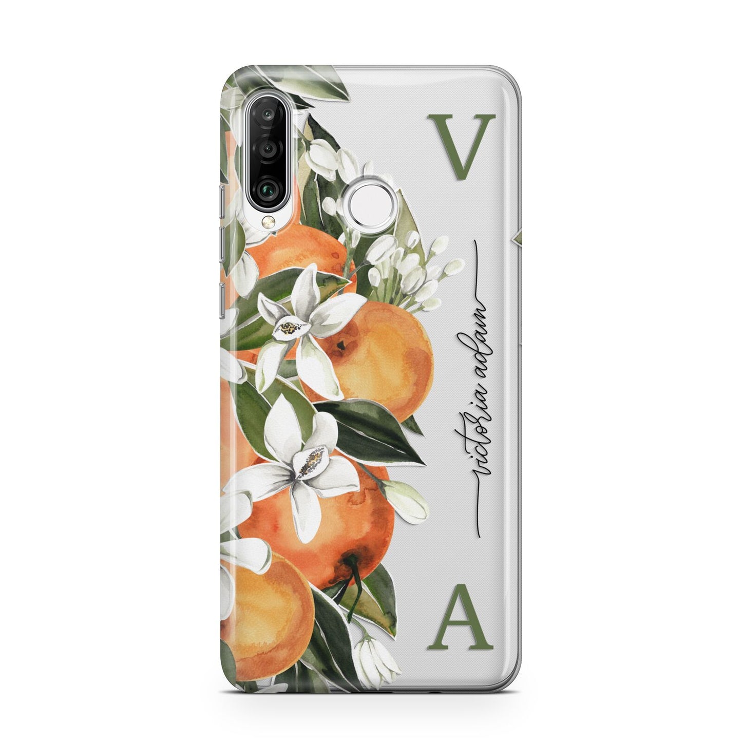 Monogrammed Orange Tree Huawei P30 Lite Phone Case