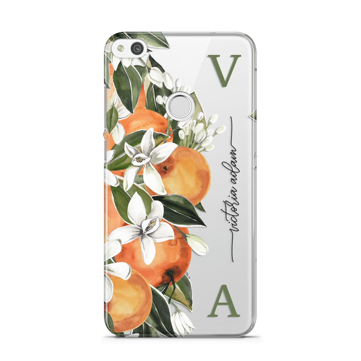 Monogrammed Orange Tree Huawei P8 Lite Case