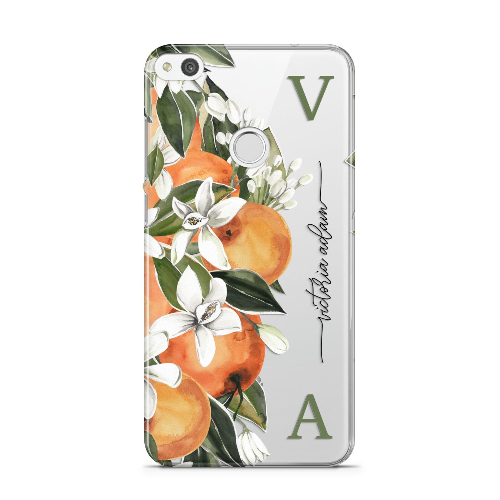 Monogrammed Orange Tree Huawei P8 Lite Case