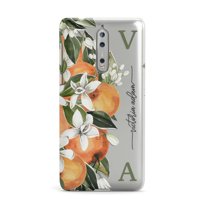 Monogrammed Orange Tree Nokia Case