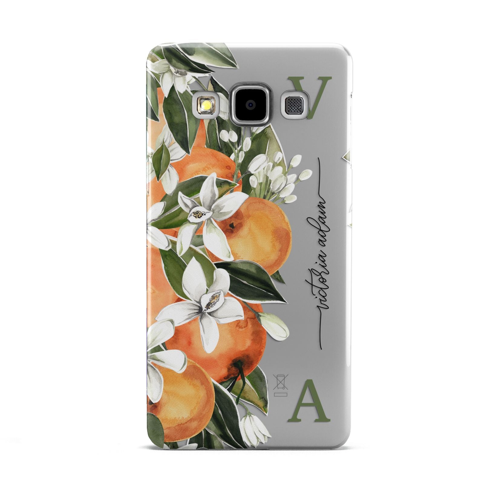 Monogrammed Orange Tree Samsung Galaxy A5 Case