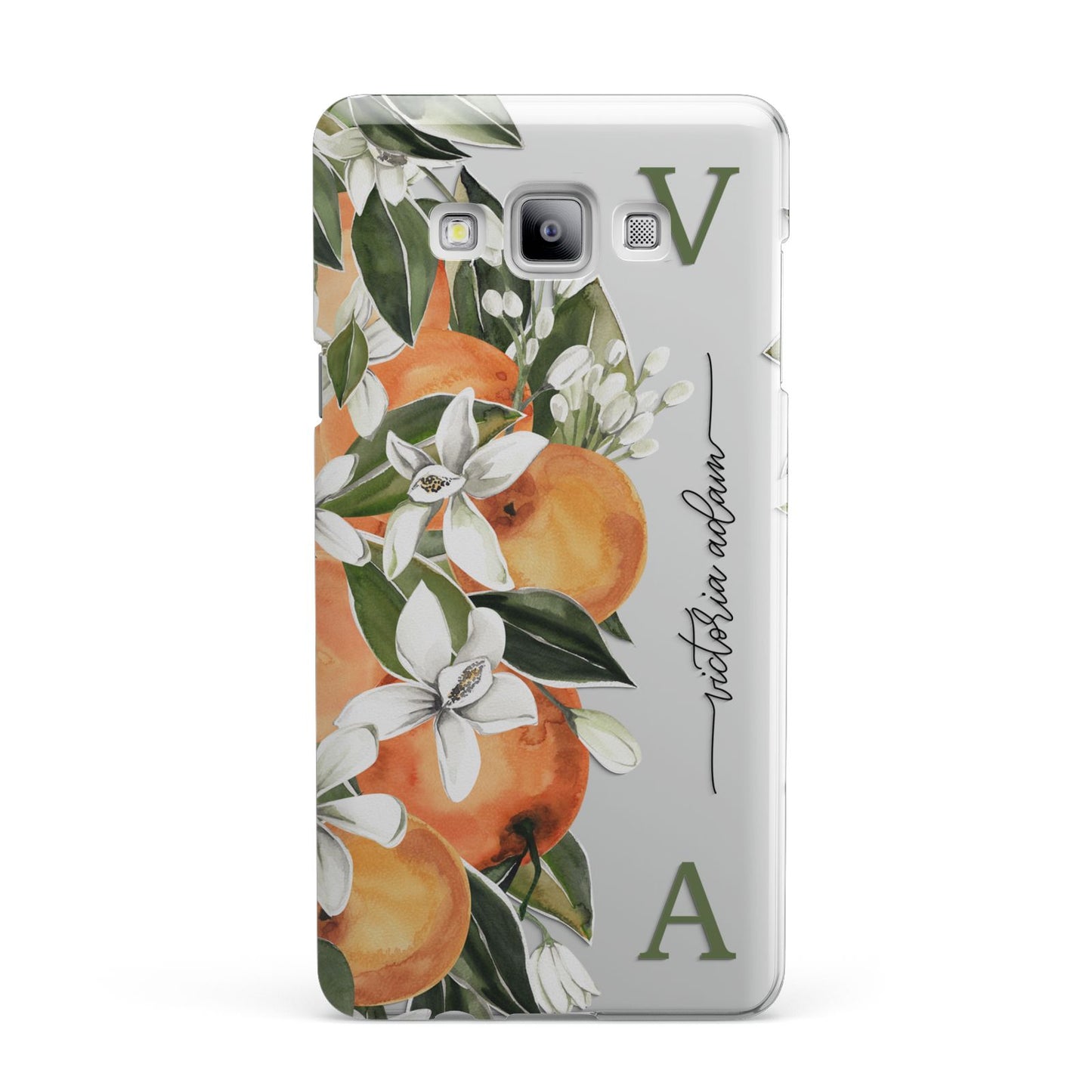 Monogrammed Orange Tree Samsung Galaxy A7 2015 Case