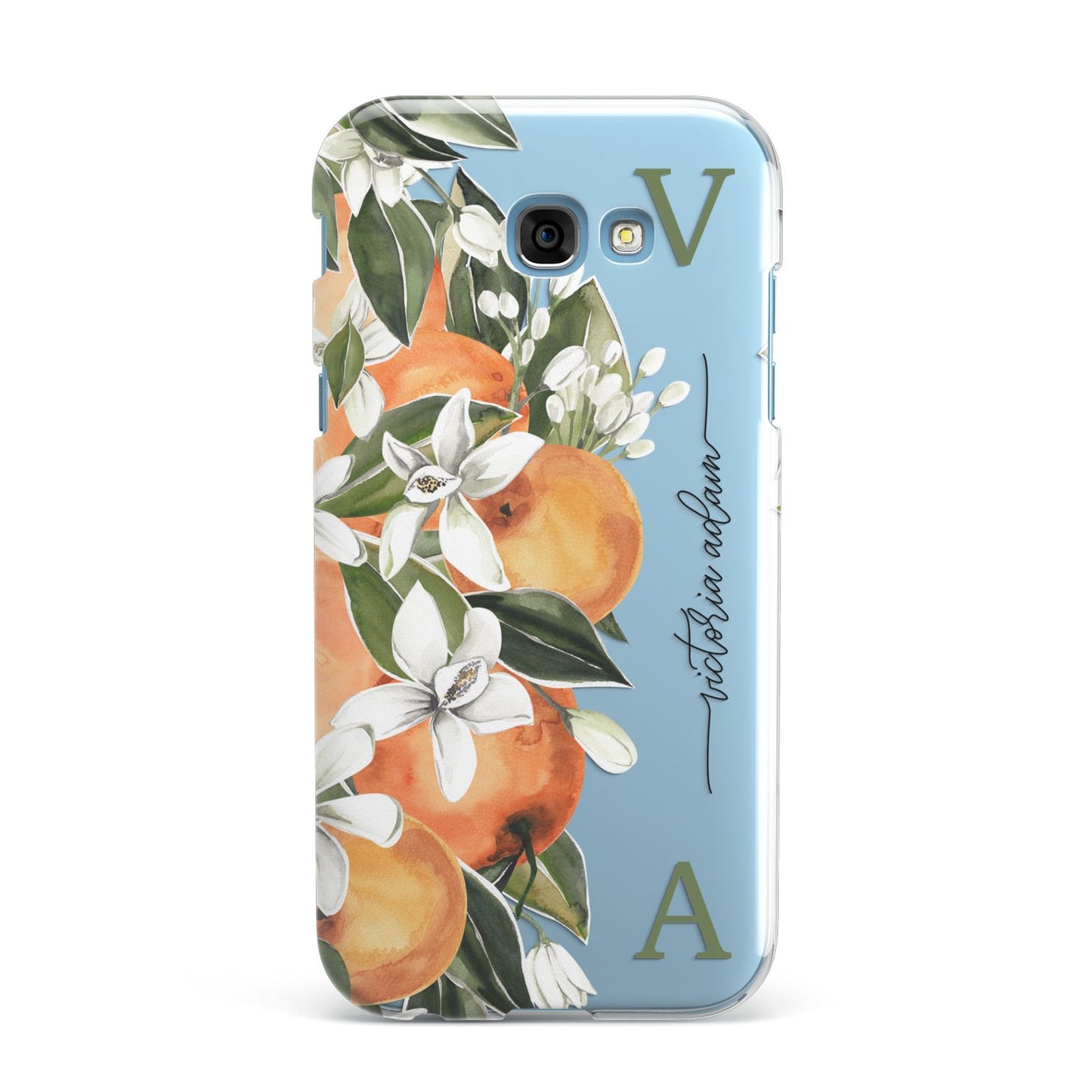 Monogrammed Orange Tree Samsung Galaxy A7 2017 Case