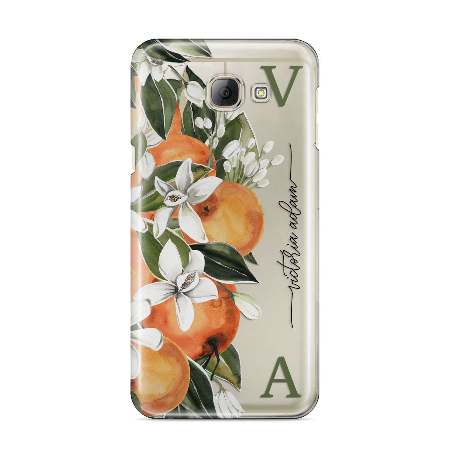 Monogrammed Orange Tree Samsung Galaxy A8 2016 Case