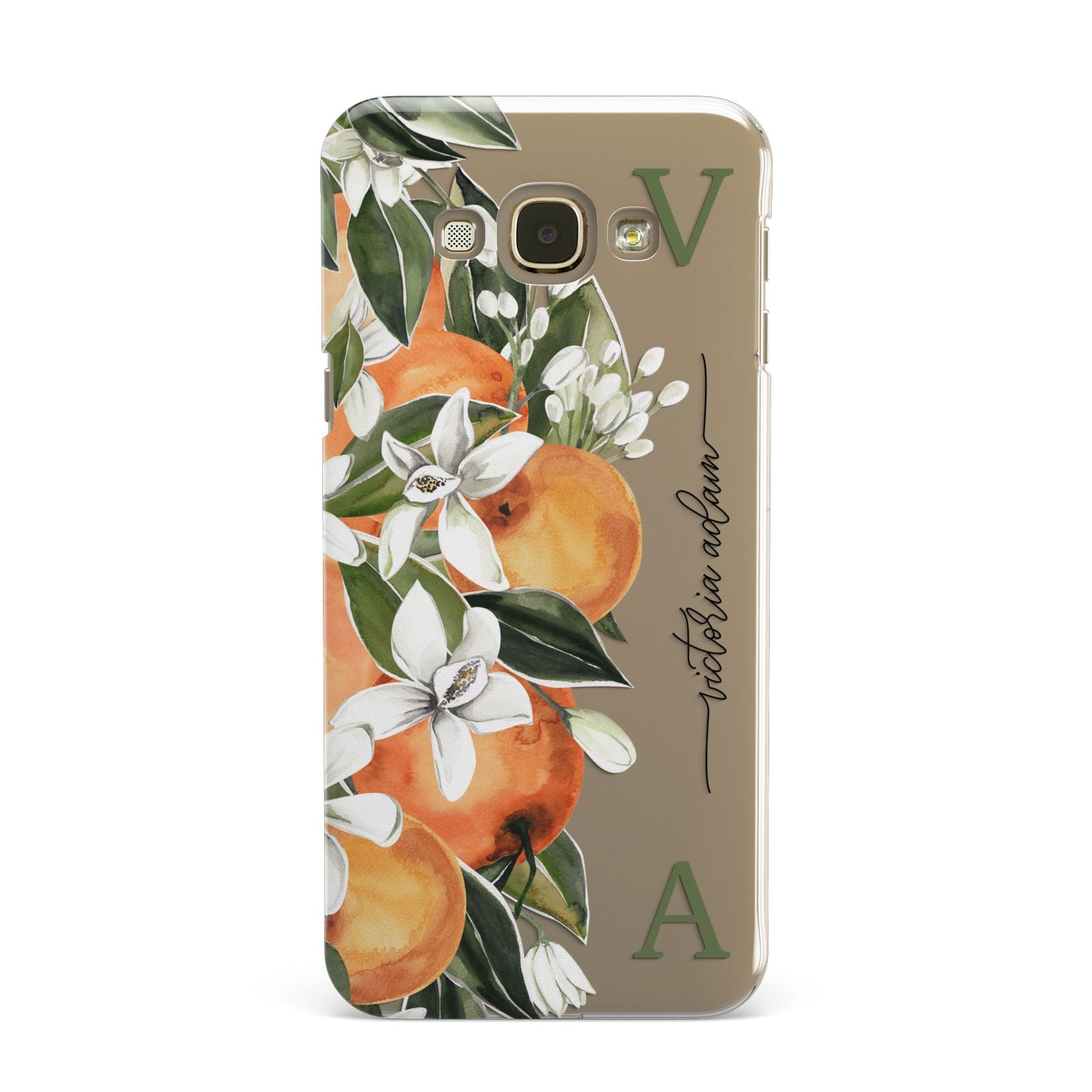 Monogrammed Orange Tree Samsung Galaxy A8 Case
