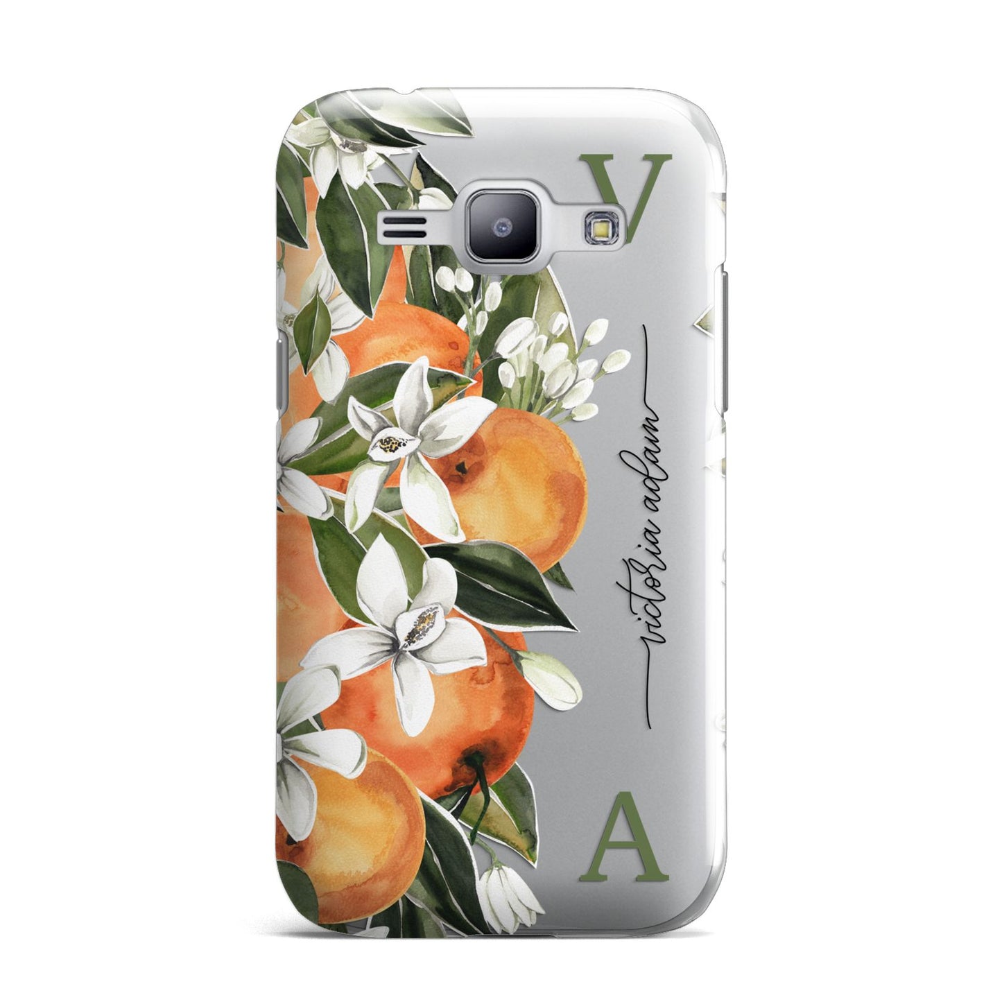 Monogrammed Orange Tree Samsung Galaxy J1 2015 Case