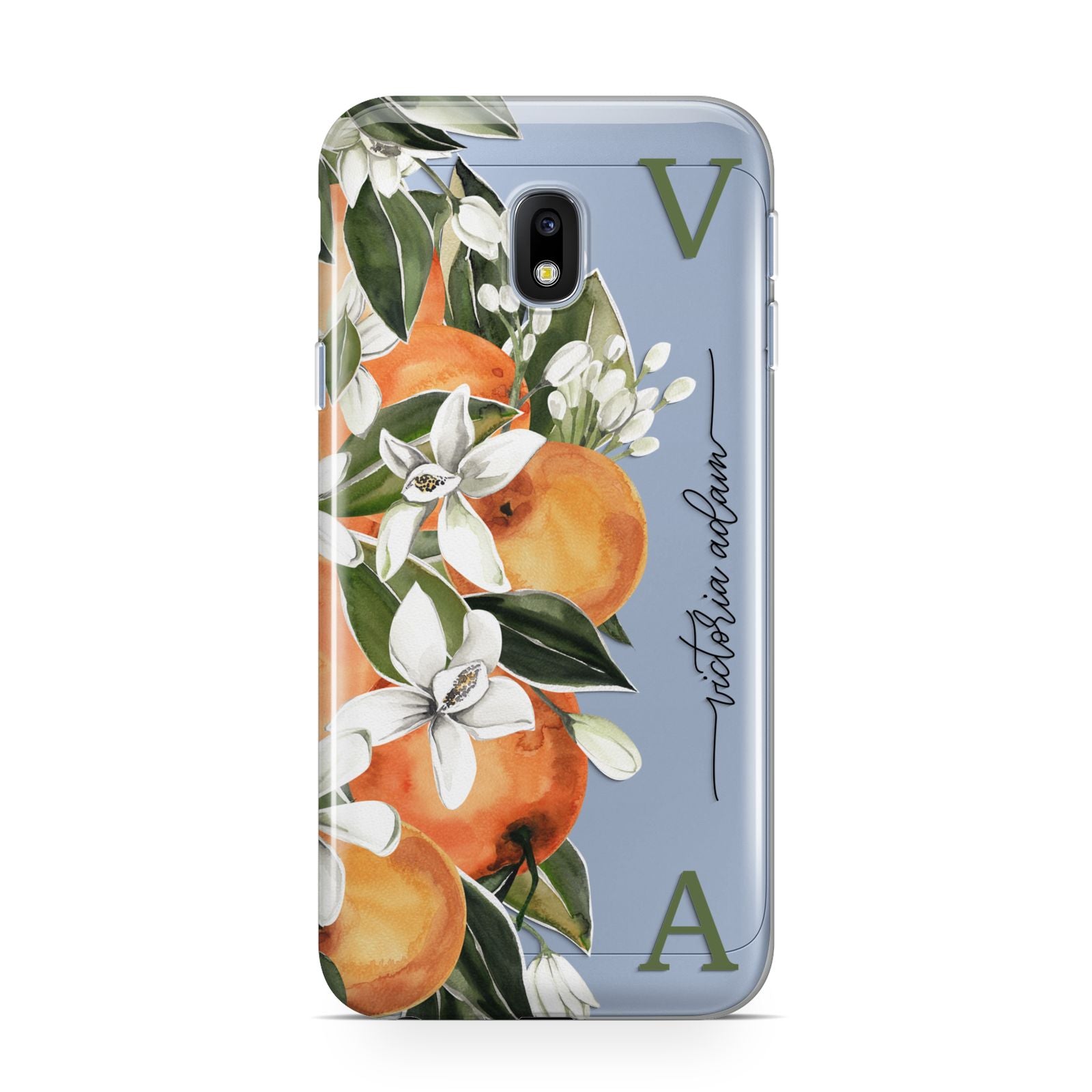 Monogrammed Orange Tree Samsung Galaxy J3 2017 Case