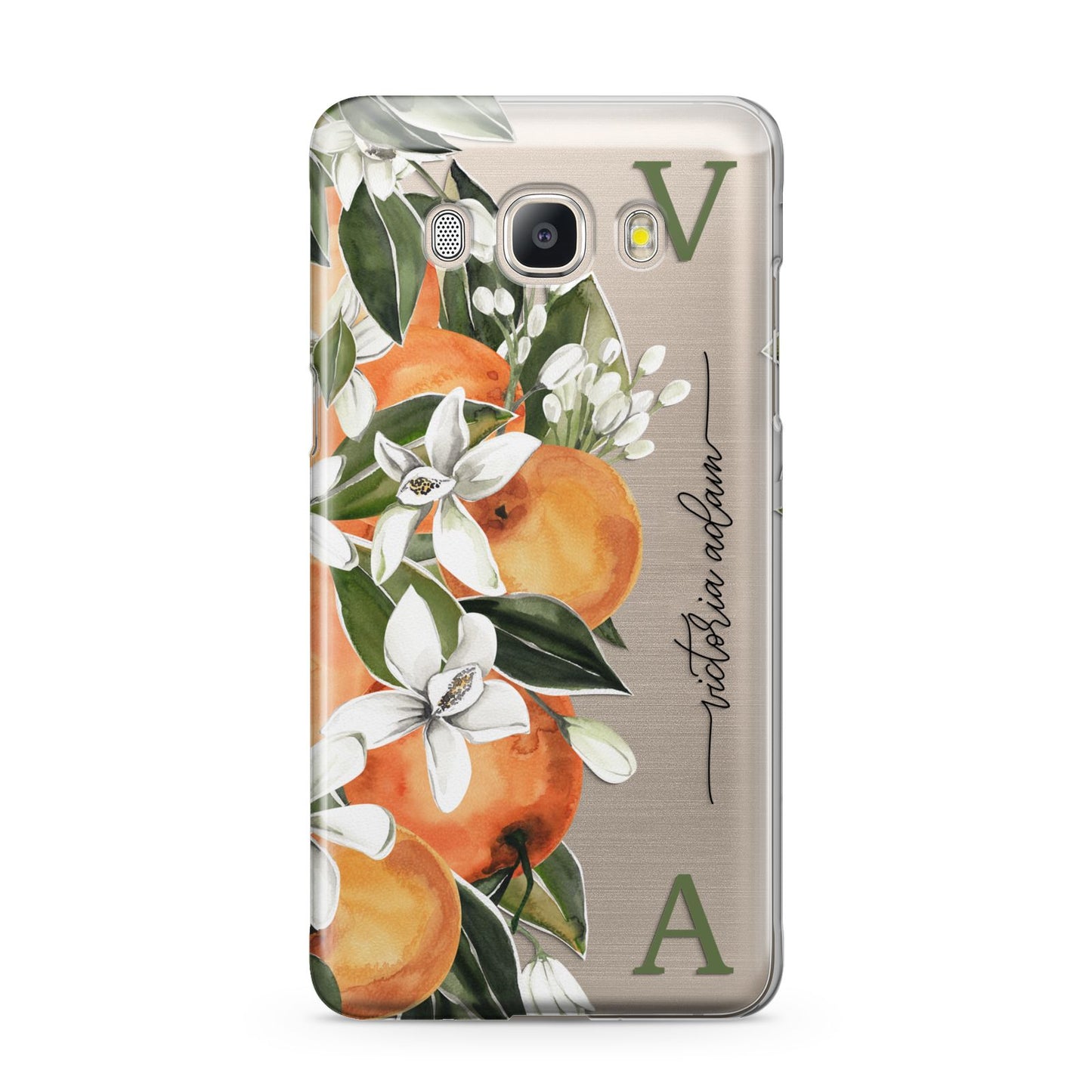 Monogrammed Orange Tree Samsung Galaxy J5 2016 Case
