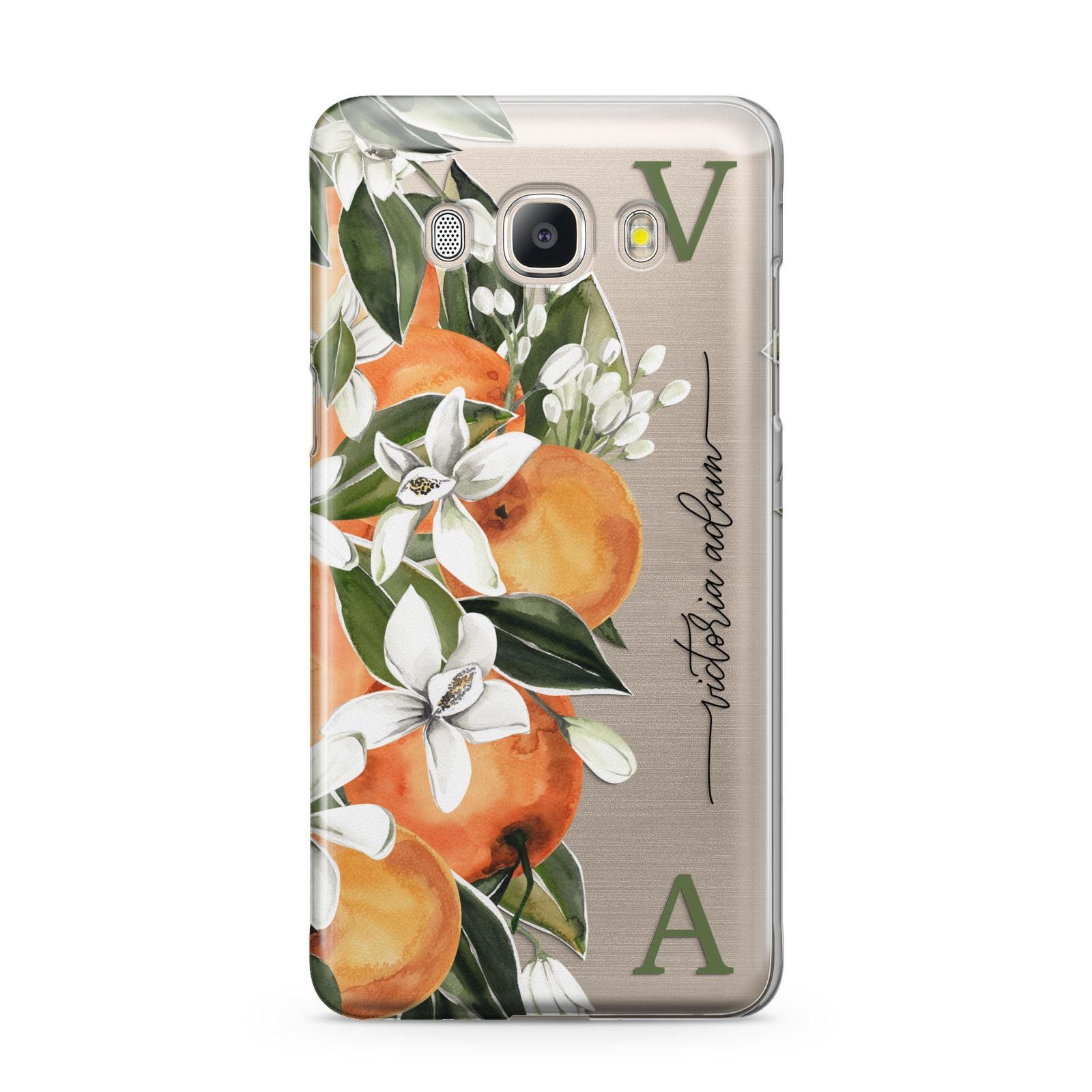 Monogrammed Orange Tree Samsung Galaxy J5 2016 Case