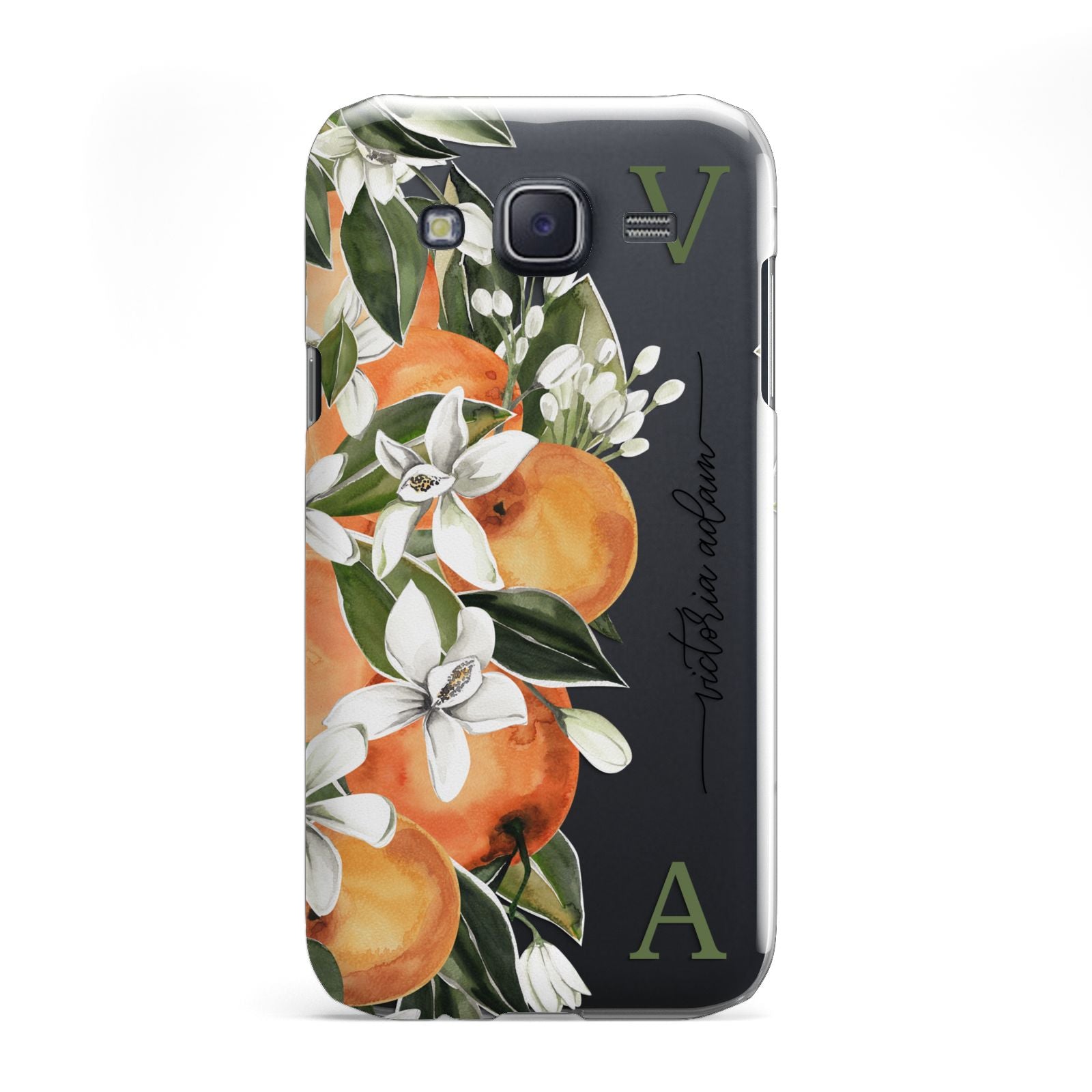 Monogrammed Orange Tree Samsung Galaxy J5 Case