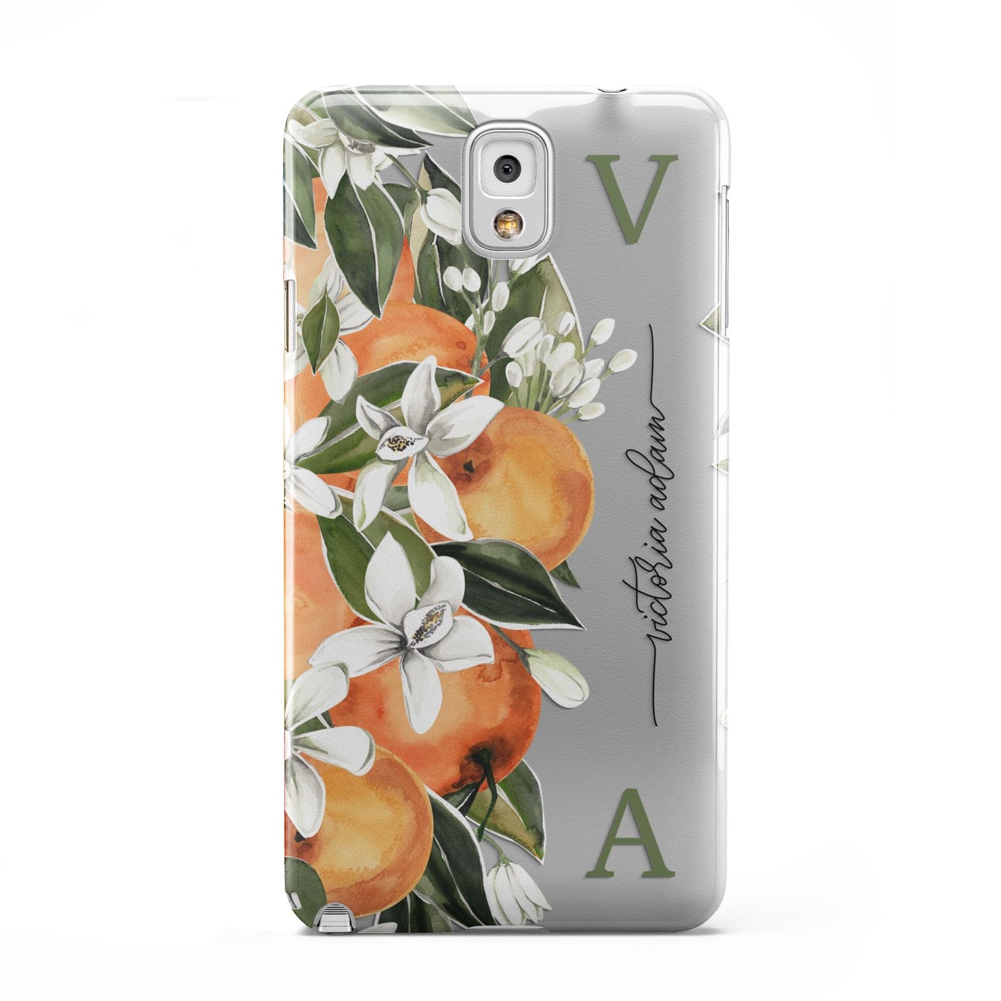 Monogrammed Orange Tree Samsung Galaxy Note 3 Case