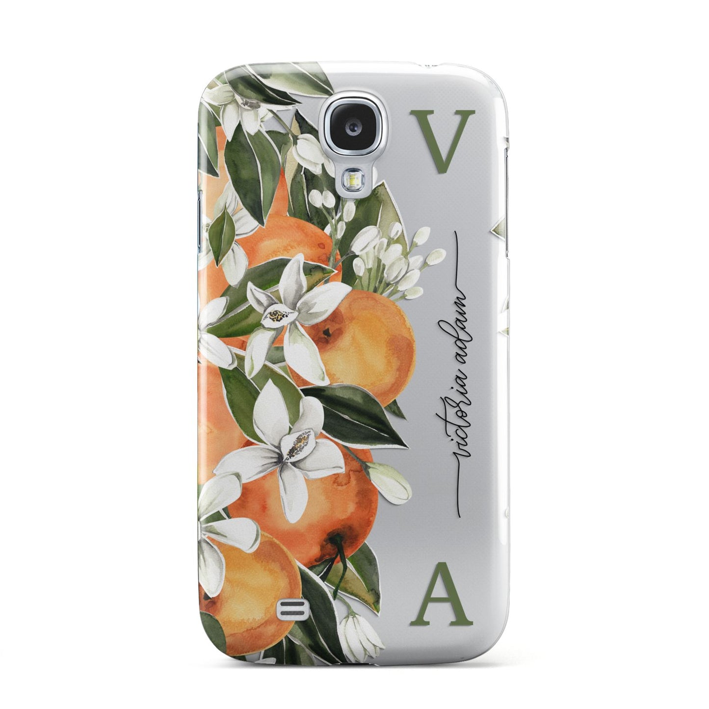 Monogrammed Orange Tree Samsung Galaxy S4 Case