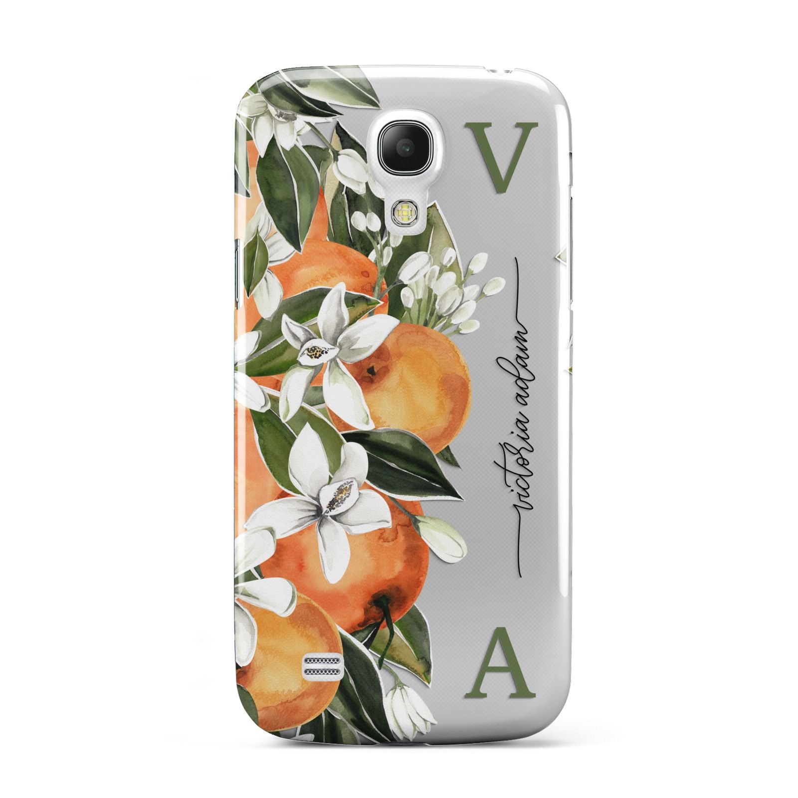 Monogrammed Orange Tree Samsung Galaxy S4 Mini Case