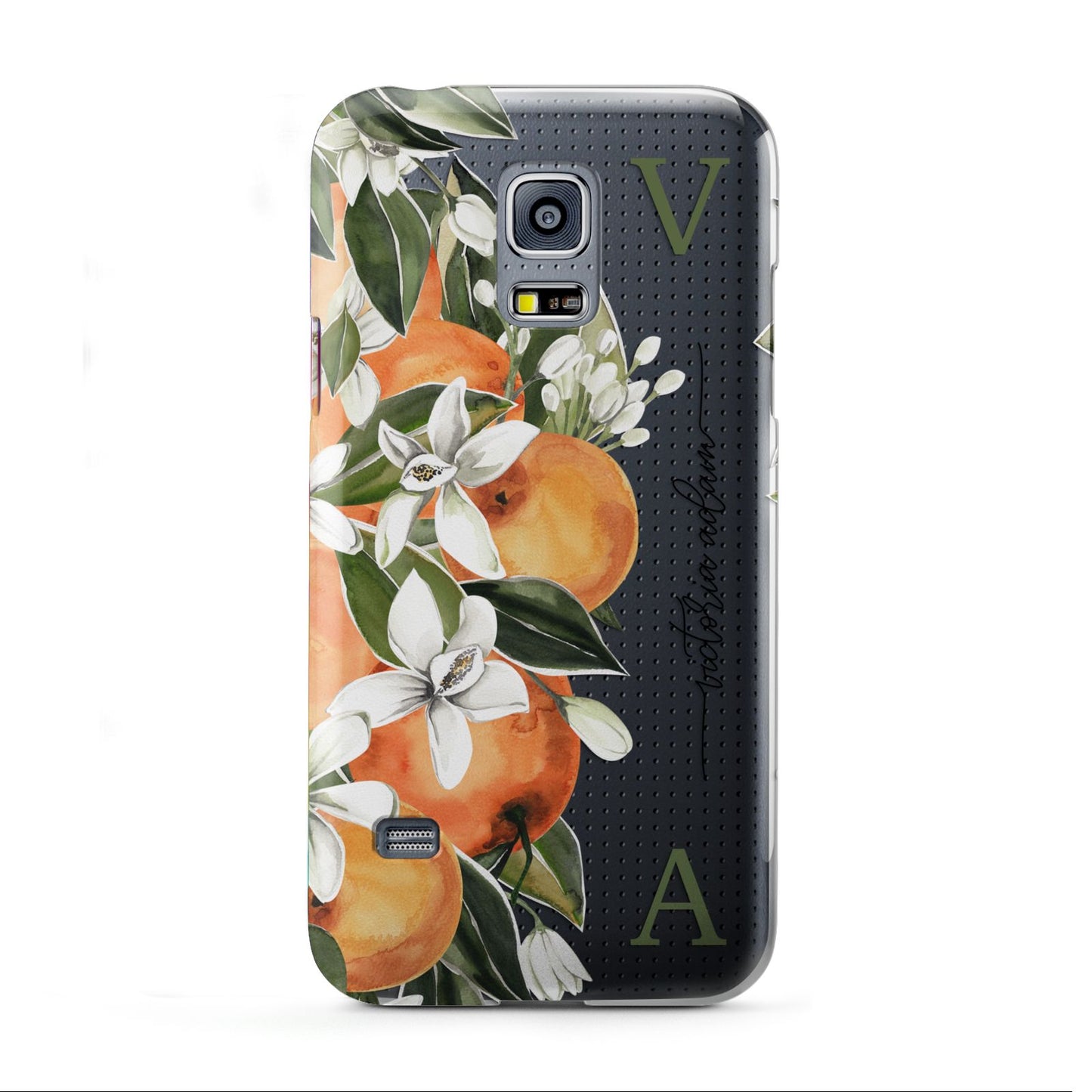Monogrammed Orange Tree Samsung Galaxy S5 Mini Case