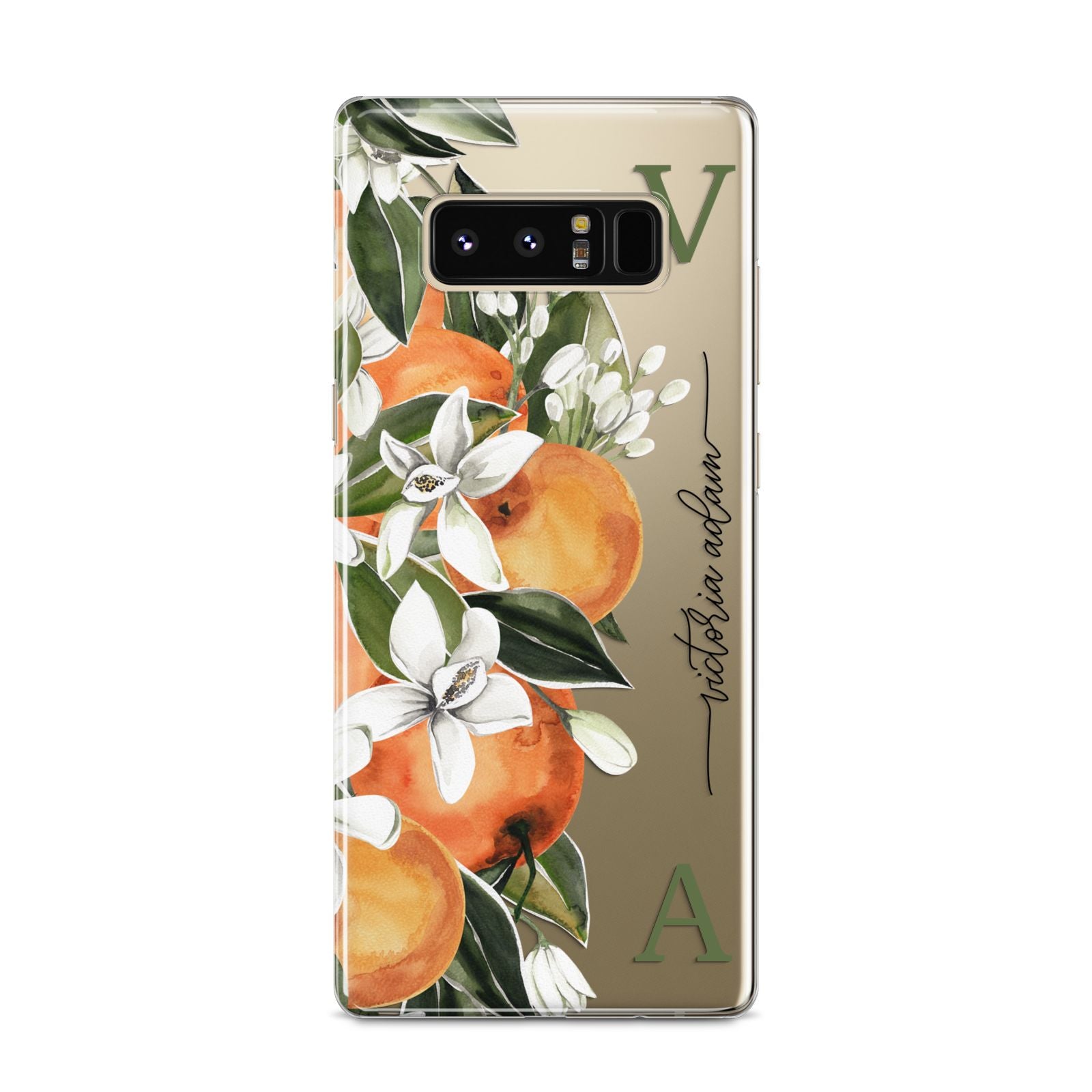 Monogrammed Orange Tree Samsung Galaxy S8 Case