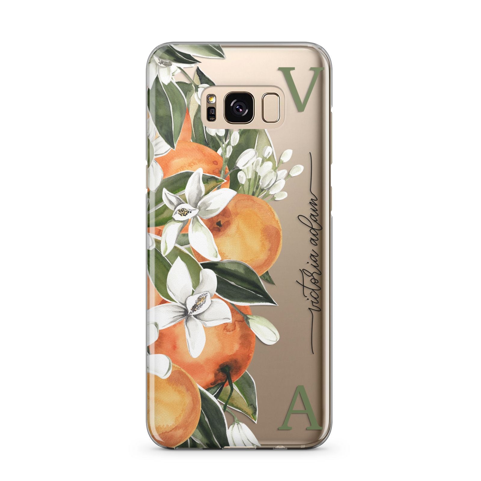 Monogrammed Orange Tree Samsung Galaxy S8 Plus Case