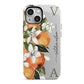 Monogrammed Orange Tree iPhone 13 Mini Full Wrap 3D Tough Case