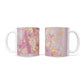 Monogrammed Pink Gold Marble 10oz Mug Alternative Image 3