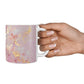 Monogrammed Pink Gold Marble 10oz Mug Alternative Image 4