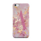 Monogrammed Pink Gold Marble Apple iPhone 5c Case