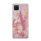 Monogrammed Pink Gold Marble Samsung A12 Case