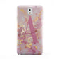 Monogrammed Pink Gold Marble Samsung Galaxy Note 3 Case