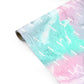 Monogrammed Pink Turquoise Pastel Marble Personalised Gift Wrap