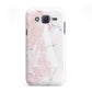 Monogrammed Pink White Ink Marble Samsung Galaxy J5 Case