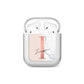 Monogrammed Rose Gold Marble AirPods Case