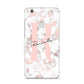Monogrammed Rose Gold Marble Huawei P8 Lite Case