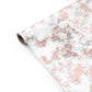 Monogrammed Rose Gold Marble Personalised Gift Wrap