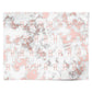 Monogrammed Rose Gold Marble Personalised Wrapping Paper Alternative