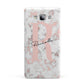 Monogrammed Rose Gold Marble Samsung Galaxy A7 2015 Case