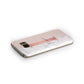 Monogrammed Rose Gold Marble Samsung Galaxy Case Side Close Up